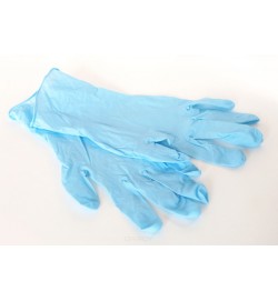 Перчатки нитриловые, неопудренные 100 шт/упак, голубые L Mediok