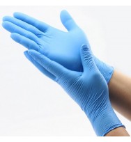Перчатки нитриловые, неопудренные 100 шт/упак (UN) голубой S